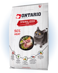 Ontario Cat Sterilised Lamb 400h
